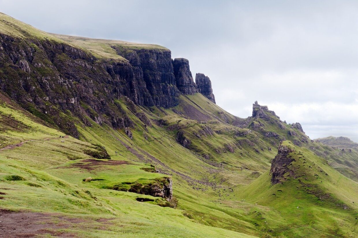 mountains, hills, rock walls